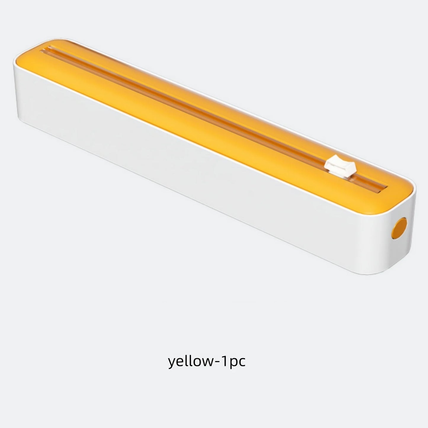 Dispensador de film plástico y papel de aluminio 2 en 1 con cortador deslizante: