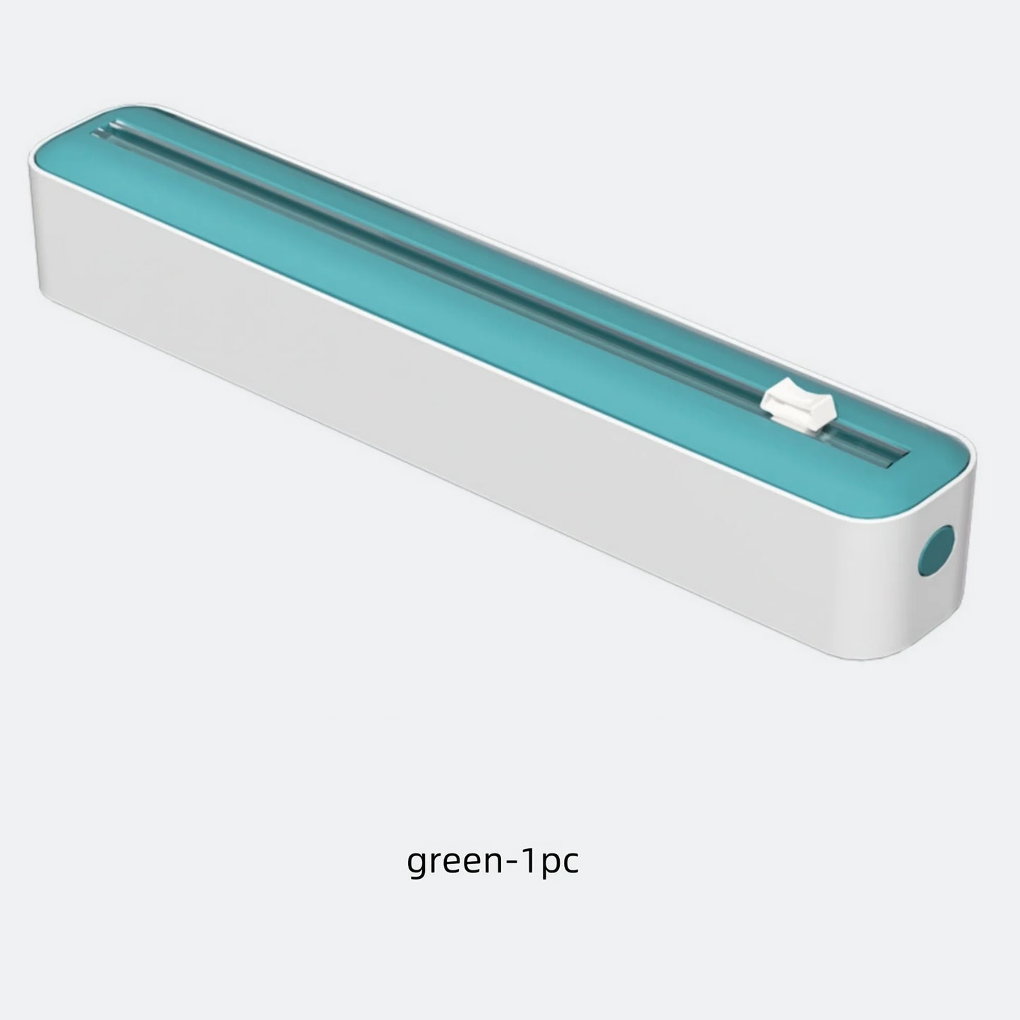 Dispensador de film plástico y papel de aluminio 2 en 1 con cortador deslizante: